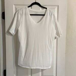 Lane Bryant Classic White Short Sleeve Tee